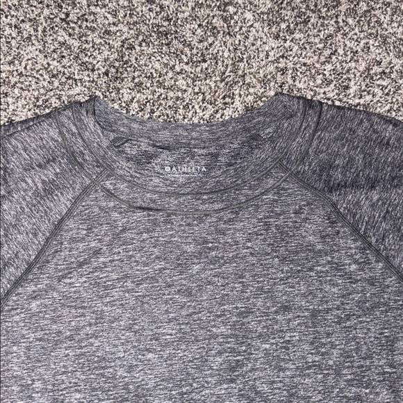 Athleta Grey Long Sleeve Top - Picture 3 of 6